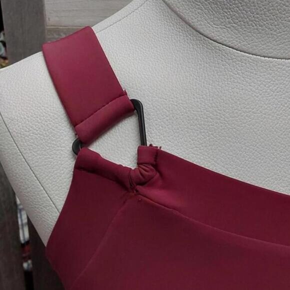 Women's Asymmetrical Shoulder One Piece Swimsuit | Aqua Green | Small - Picture 3 of 13